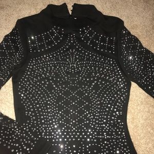 Jeweled form fitting dress
